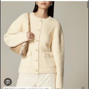 J. Crew Cream Teddy Jacket